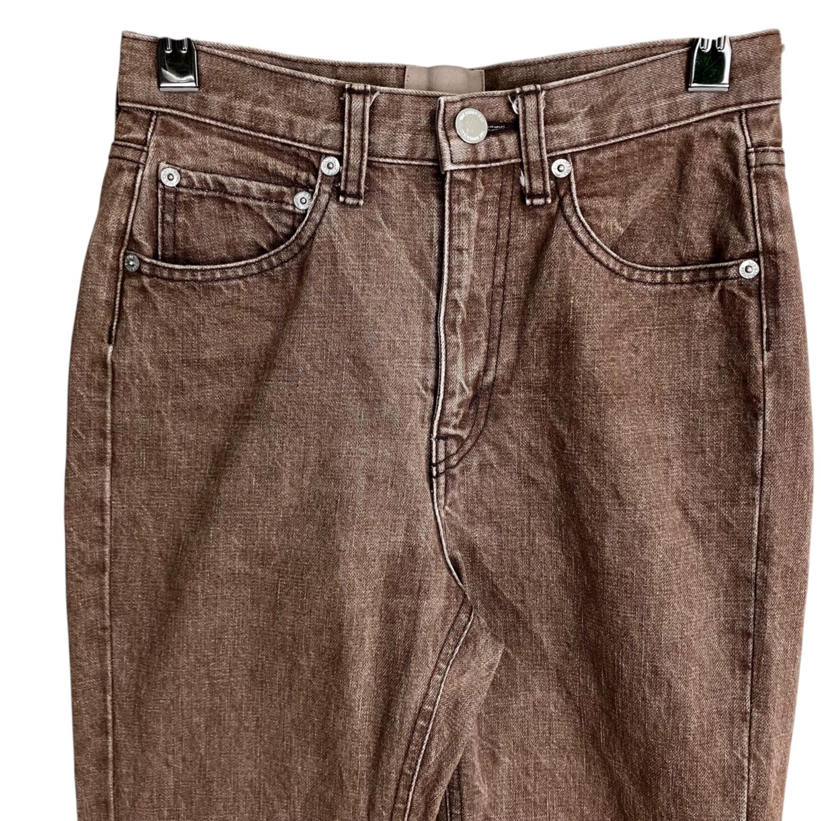 THE SHISHIKUI BASIC JEANS 24 BROWN シシクイ ベーシックジーンズ