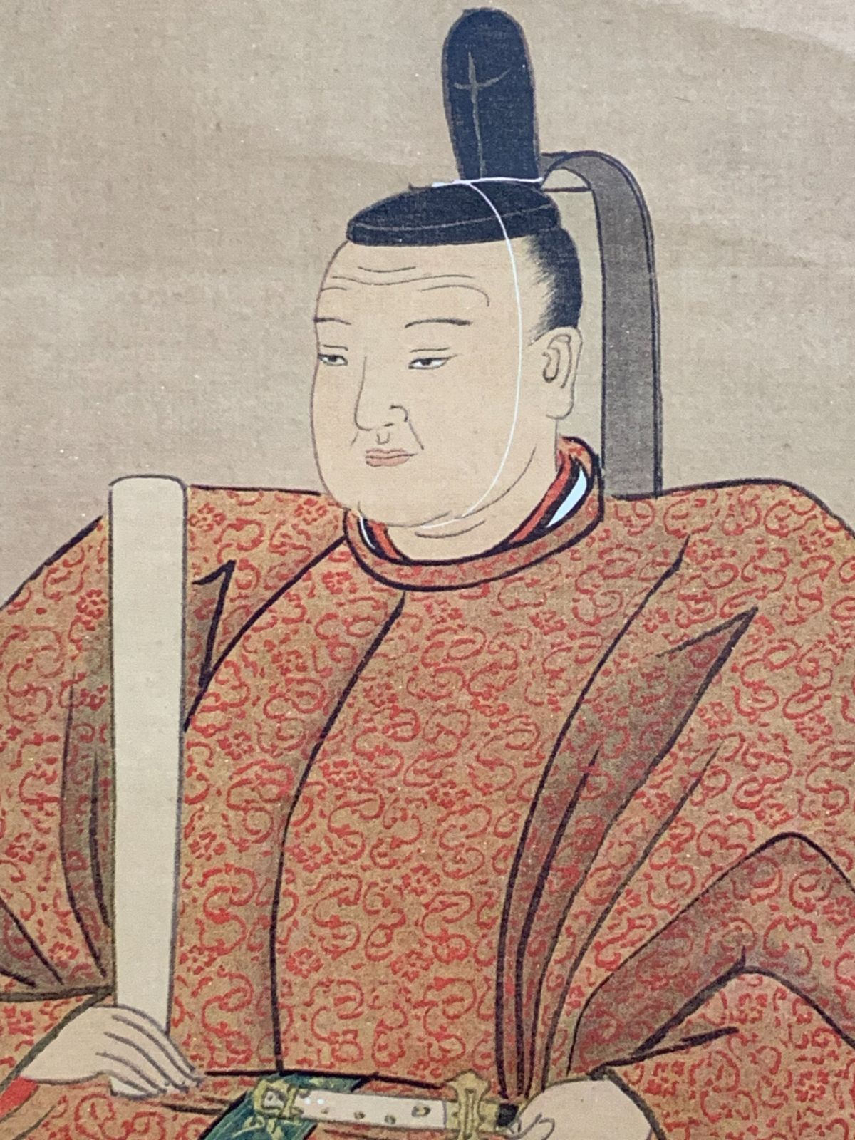 掛け軸】118 田中訥言 画 宙寶松月賛「當麻寺別格本山中之坊 蔵 片桐石