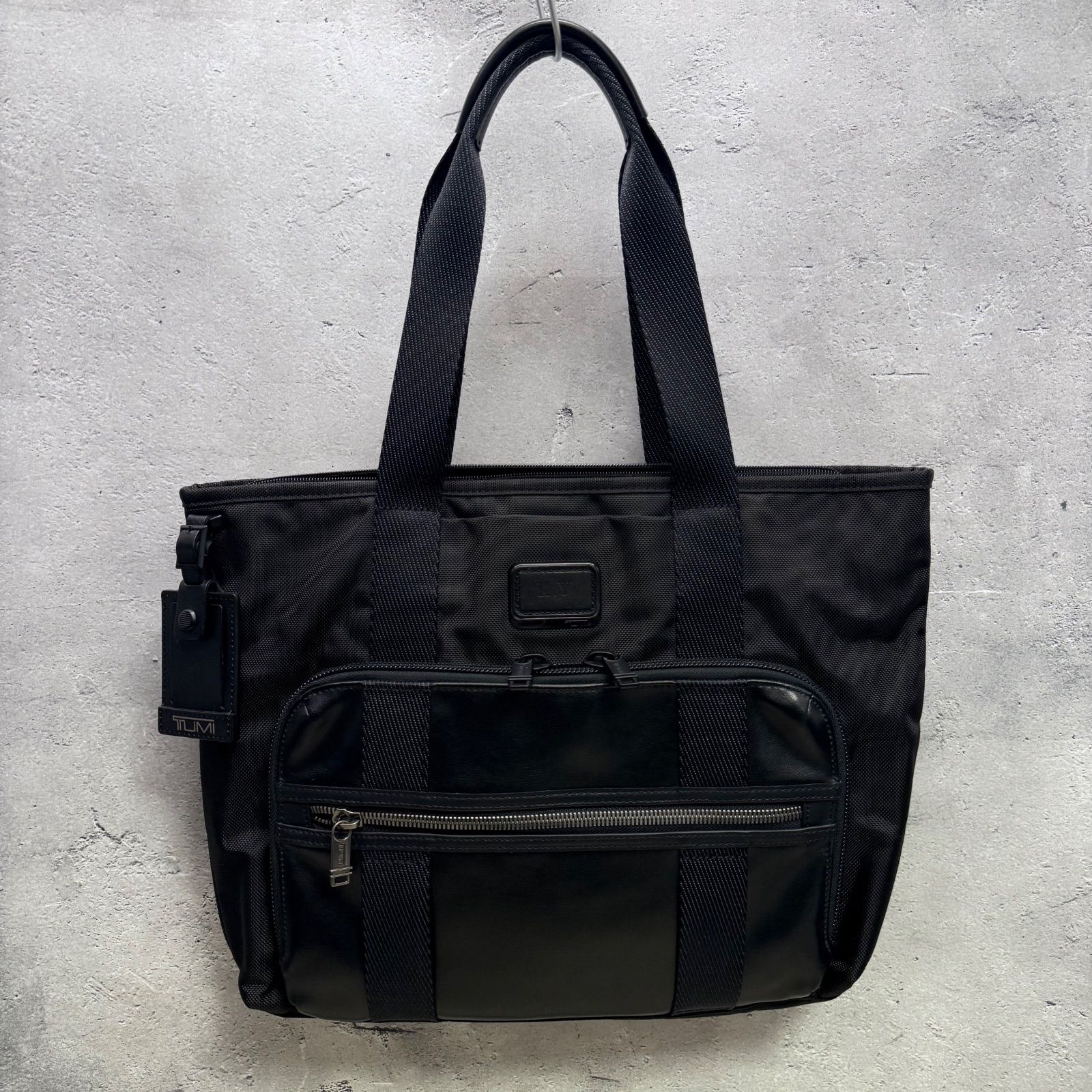 TUMI トゥミ ALPHA BRAVO イーストウエスト トートバッグ ビジネス バリスティックナイロン レザー ブラック A4可 マチ拡張 2WAY 肩掛け 軽量 通勤 出張 メンズ