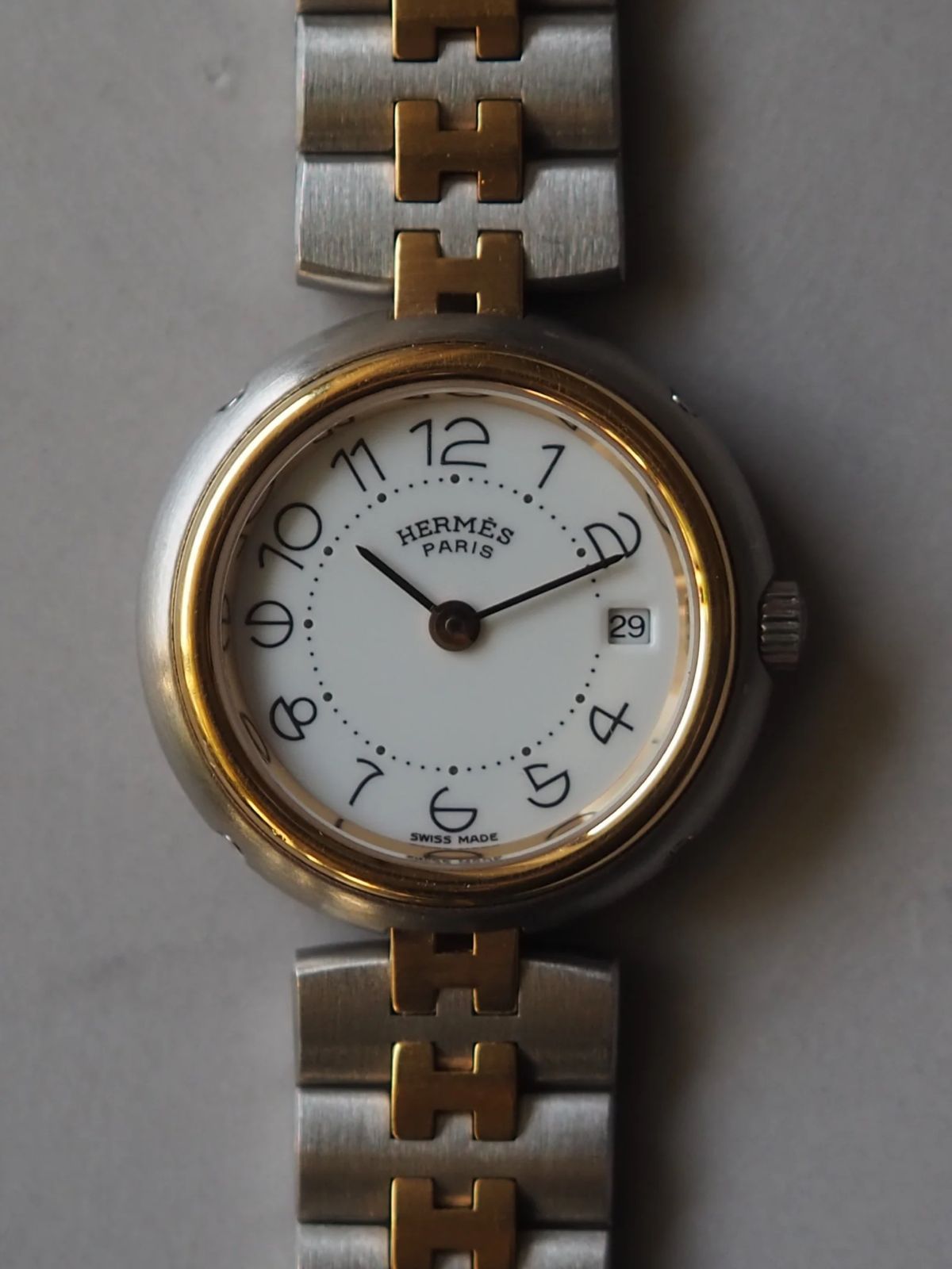 HERMÈS PROFILE WATCH エルメス プロフィール ウォッチ ルバー ゴールド ヴィンテージ