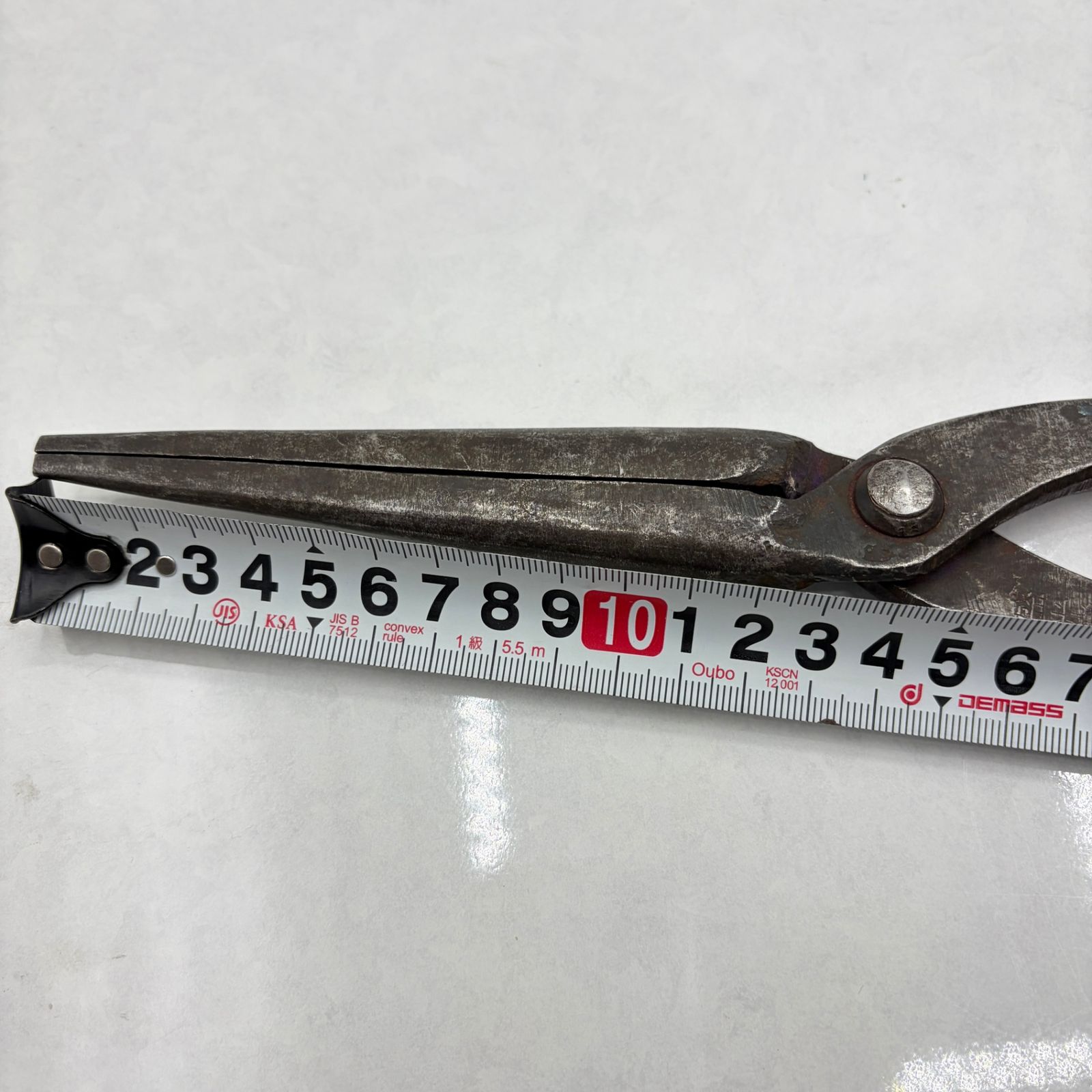 ☆展示品☆ 盛光 板金ツカミ 菊絞り 菊シボリ 板金工具 全長約30cm リサイクル
