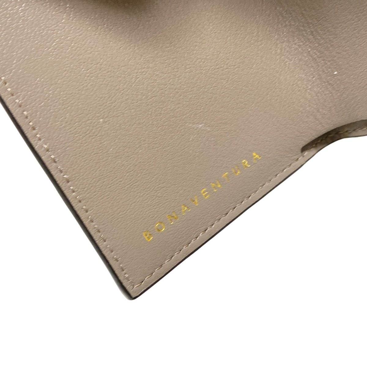  ボナベンチュラ 3つ折り財布 - アイボリー レザー 三つ折り財布 折り財布