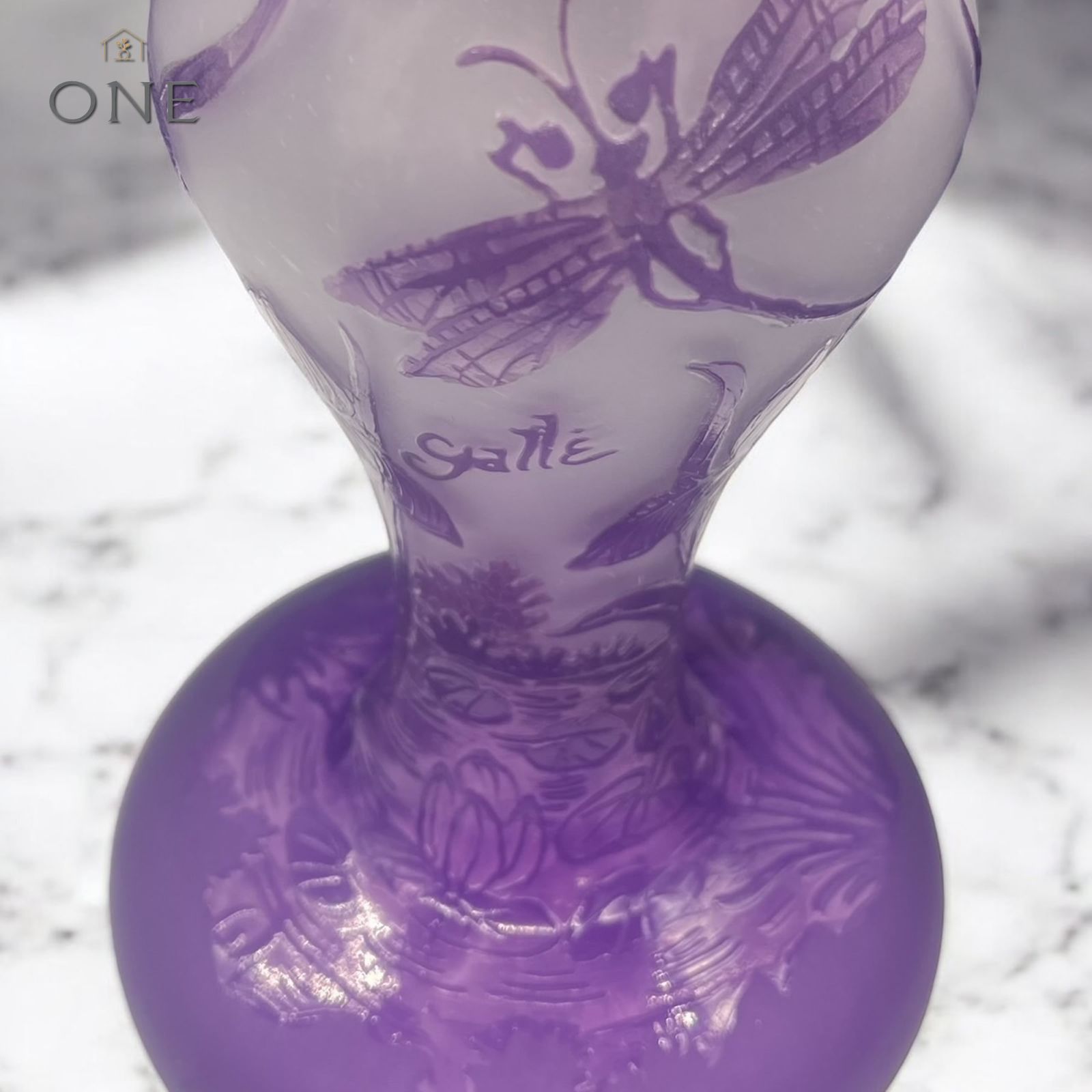 EmileGalle【正規輸入】高さ36㎝【証明書付属】ガレ復刻 2灯式