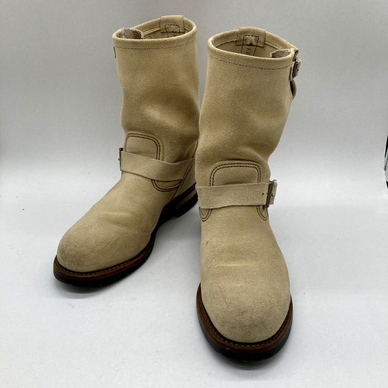 REDWING レッドウィング エンジニアブーツ 8268 スエード 羽根タグ メンズ 28 5 cm ベージュ 靴 B 15187