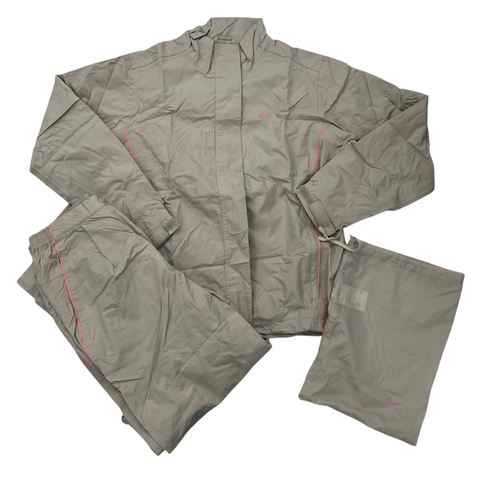 186000 現状品 NIKE ナイキ NIKE GOLF ナイキゴルフ ポケッタブル ナイロン セットアップ レディース