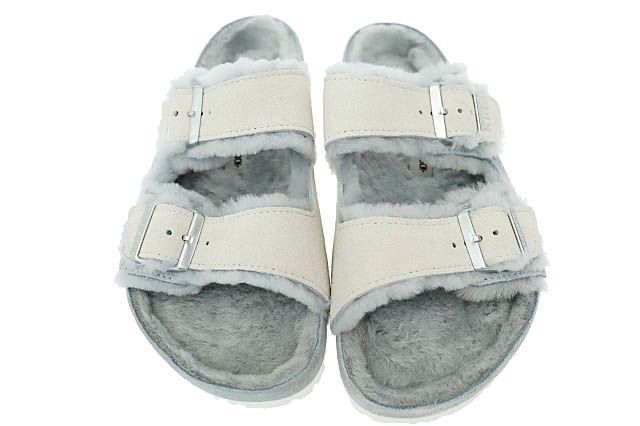 キスニューヨークシティ KITH NYC ×BIRKENSTOCK ビルケンシュトック Arizona Shearling Pearl Blue Marshmallow アリゾナ シアリング ボア サンダル パール ブルー 1023774 28 251111