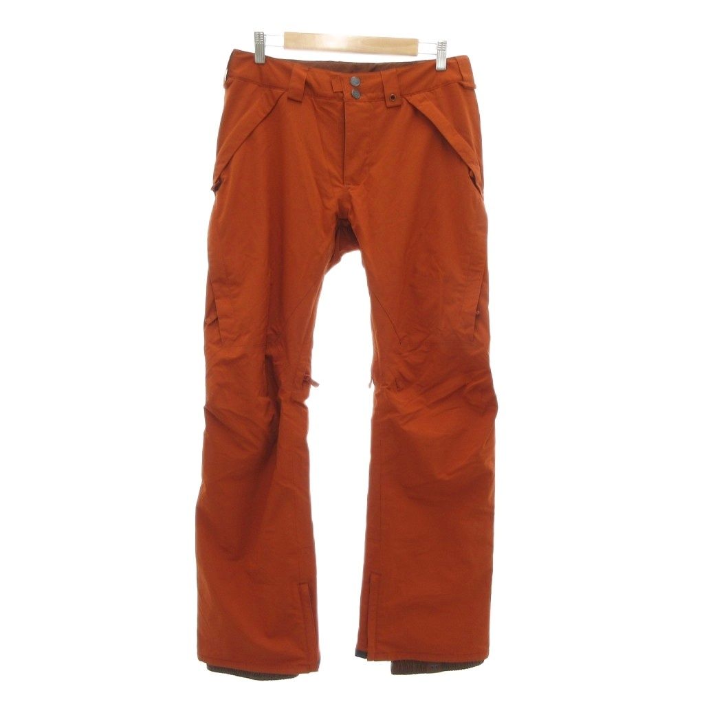 バートン BURTON スキーウェア パンツ S ロゴ刺繍 茶 ブラウン AE GY17