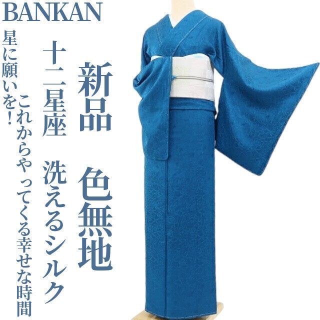 新品 BANKAN 唐草 着物“個性の演出”正絹 仕付け糸付 付下げ 5395 新品 BANKAN 唐草 着物“個性の演出”正絹 仕付け糸付 付下げ 5395