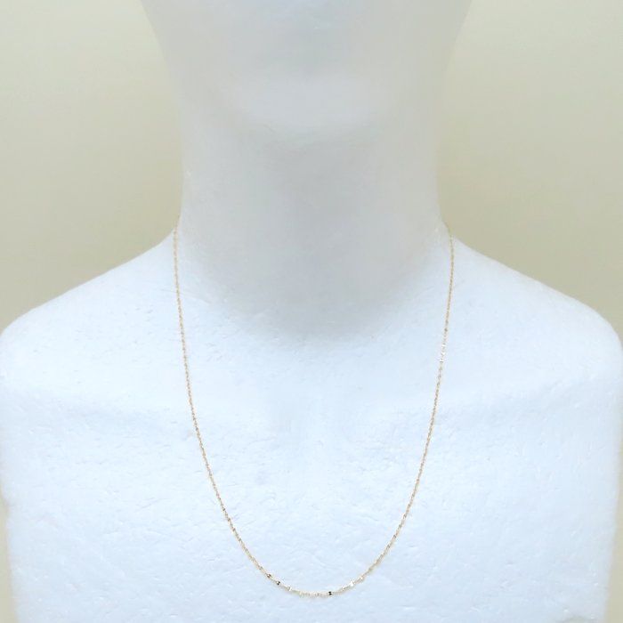 ペタルチェーン ネックレス 50 cm 1.0グラム K 18 YG イエローゴールド レディース 76324 FJ