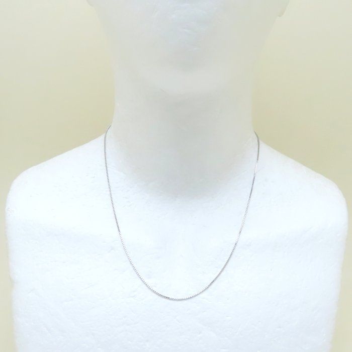 ベネチアンチェーン ネックレス 45.5 cm 4.4グラム Pt 850プラチナ レディース 76327 FJ