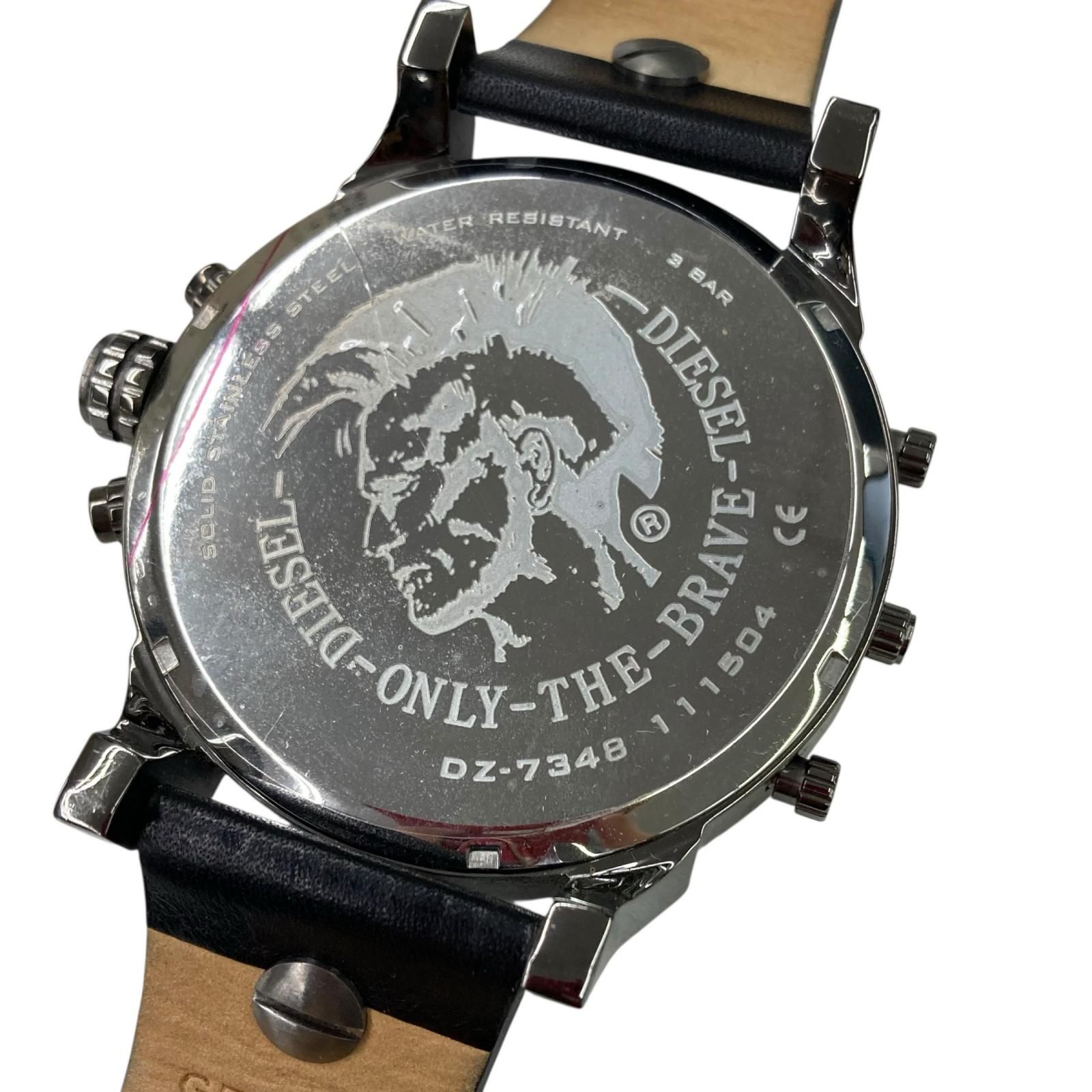 186000 電池切れ DIESEL ディーゼル メンズ腕時計 DZ7348 ブラック