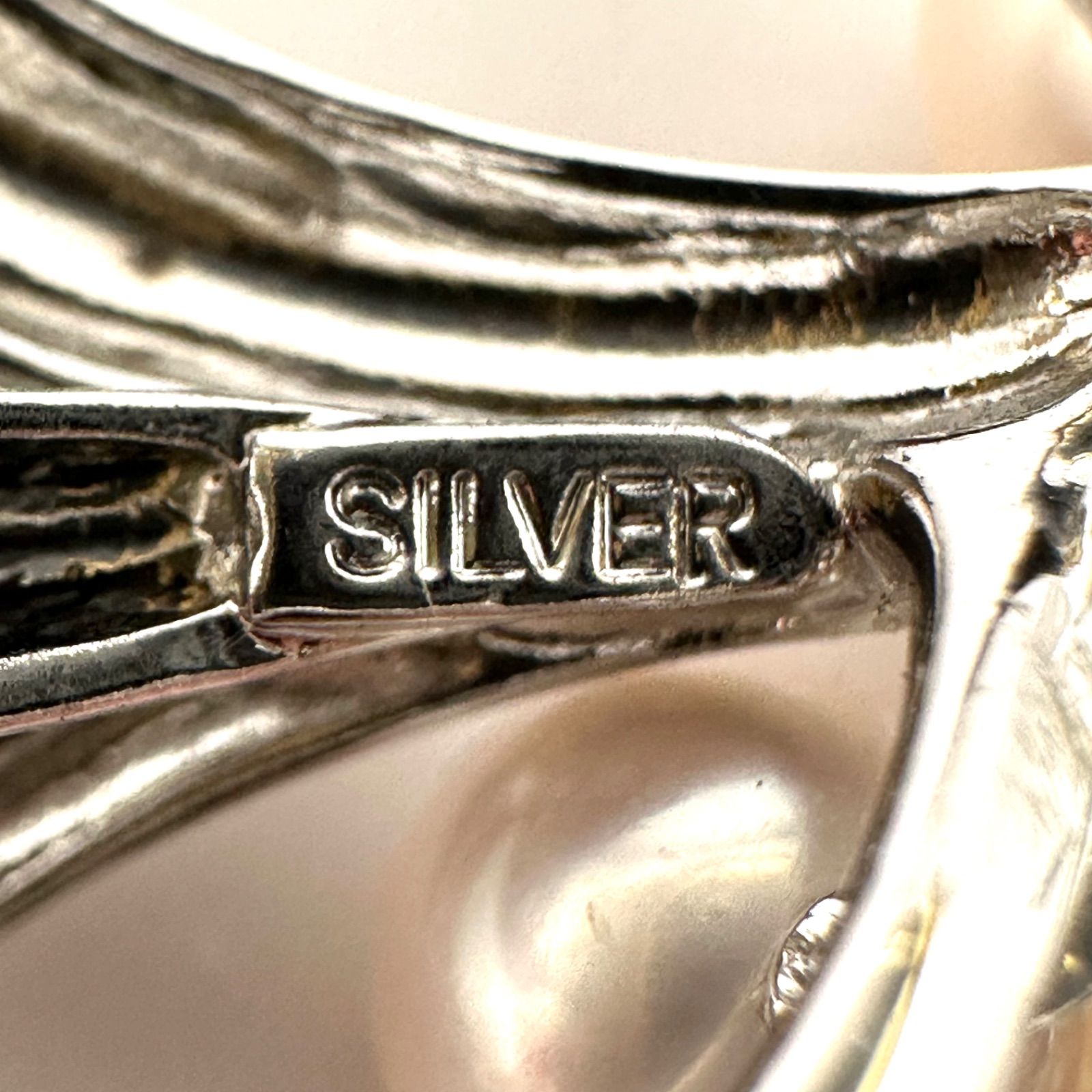  San ai Pearls 三愛真珠 ブローチ パール SILVER シルバー 約7 mm ブローチ コサージュ アクセサリー