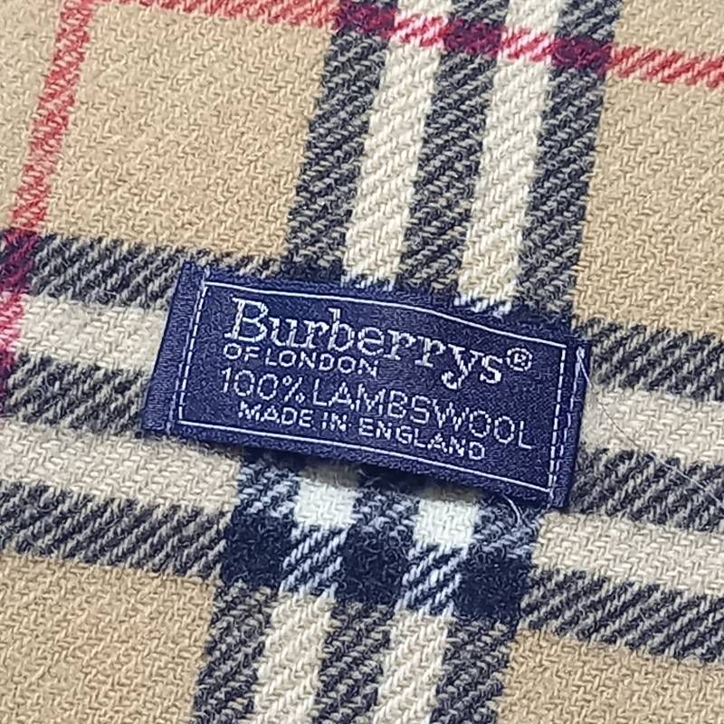バーバリーズ ノバチェック ウール マフラー ベージュ Burberrys