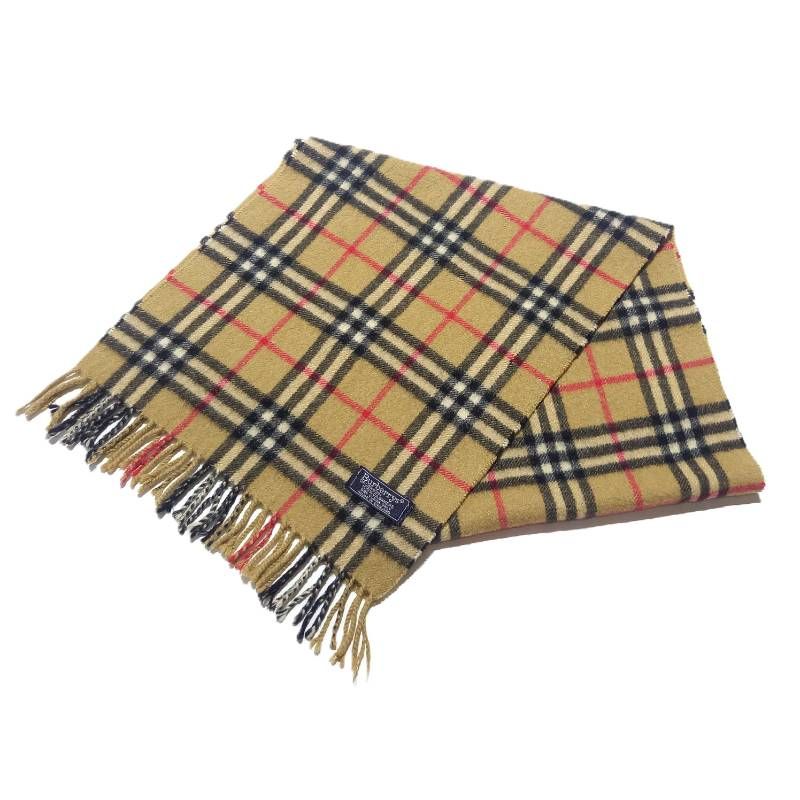 バーバリーズ ノバチェック カシミヤ マフラー ベージュ Burberrys
