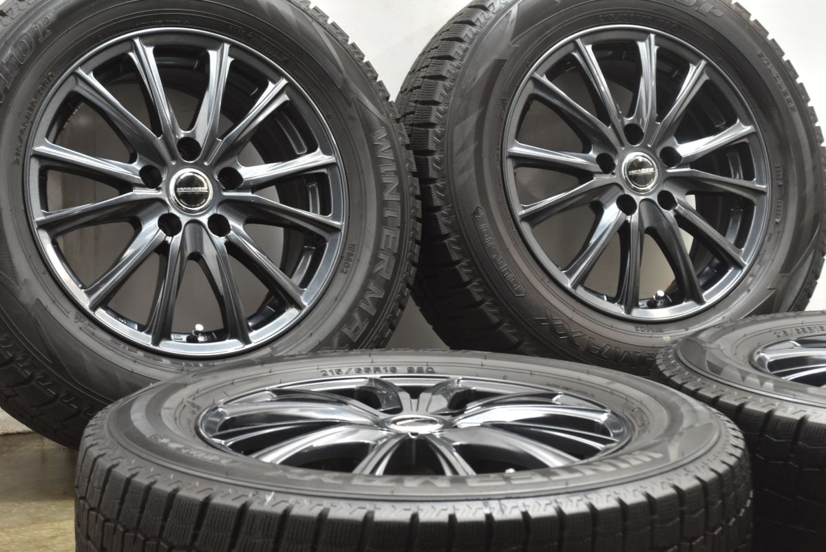 美品 バリ溝】WAREN 16in 6.5J +38 PCD114.3 ダンロップ ウィンター