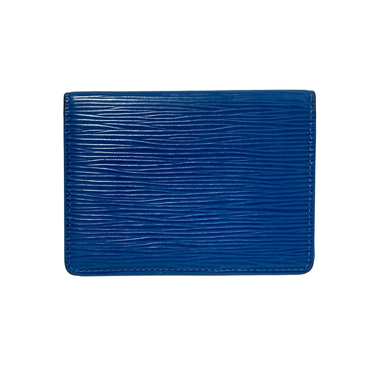 LOUIS VUITTON ルイヴィトン パスケース エピ ポルト2カルトヴェルティカル M 63205 トレドブルー レザー