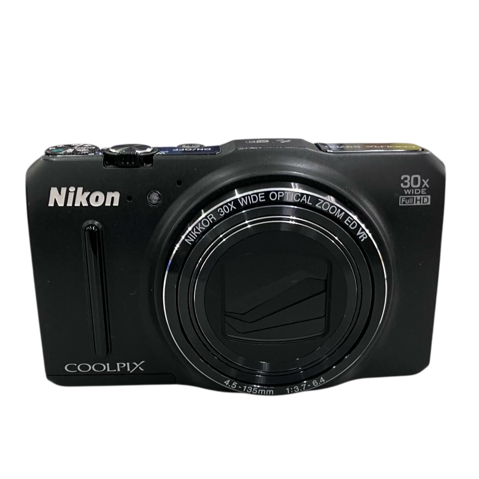 186000 動作 済み Nikon ニコン デジカメ COOLPIX S9700 30倍ズーム ブラック