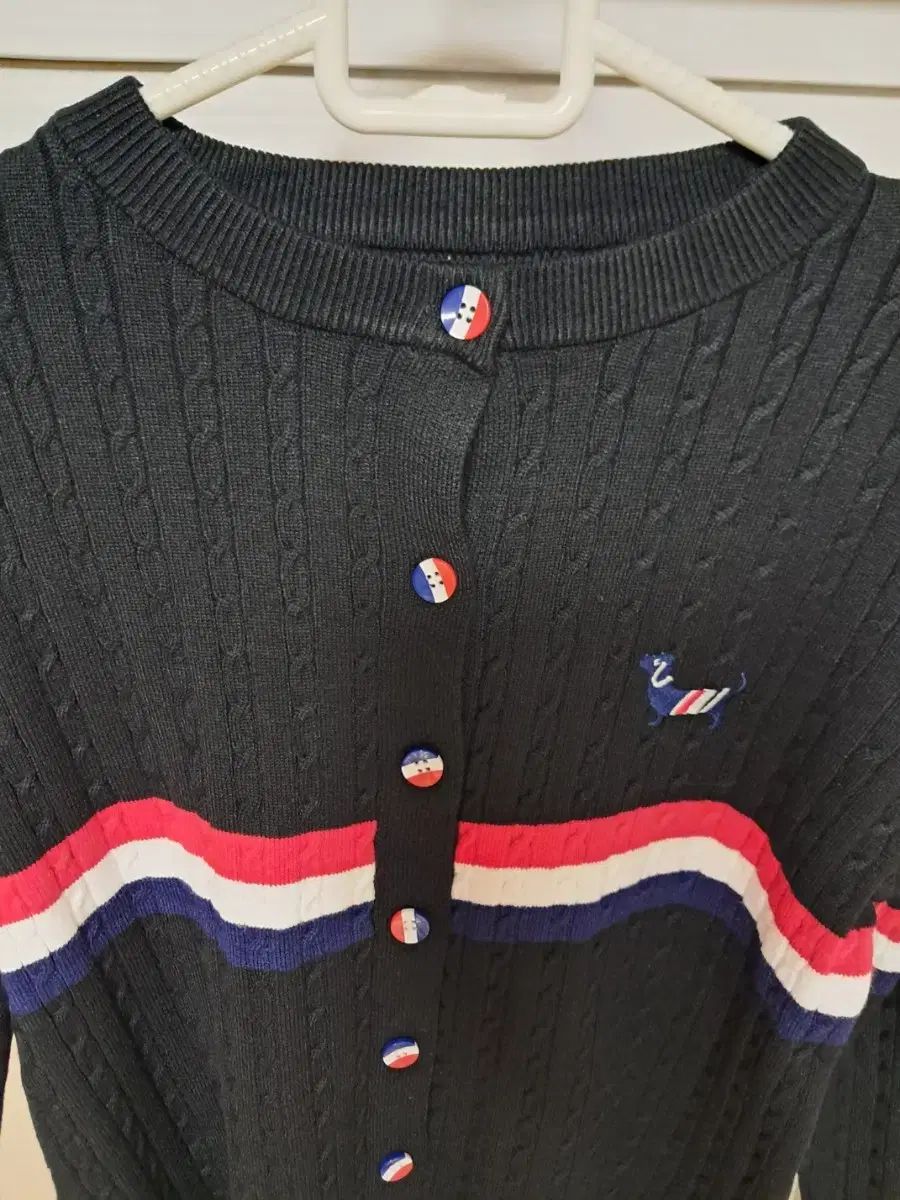 トム ブラウン レディース ブラック 三色ライン ニット カーディガン 66