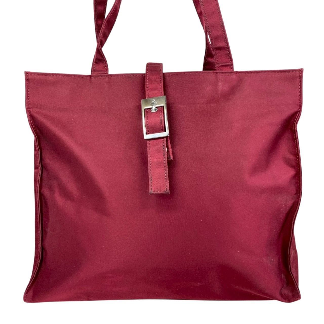 アニエスベー トートバッグ 美品 レッド VOYAGE レザー agnes b 