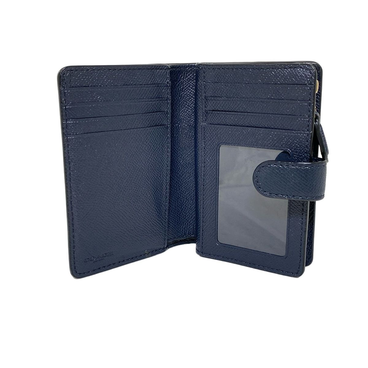 COACH(コーチ) 2つ折り財布 ラグジュアリークロスグレーンレザー