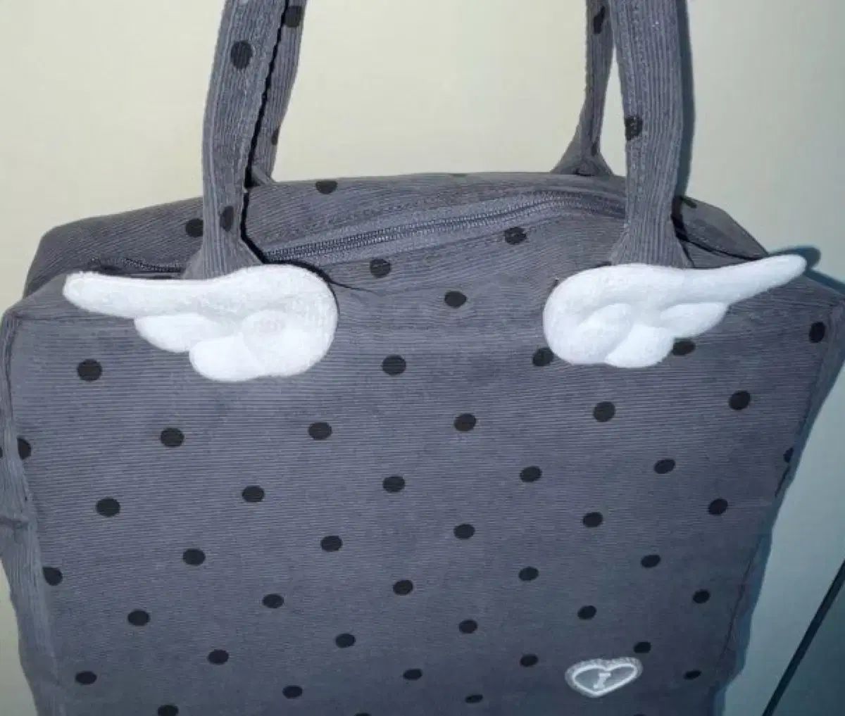 フリルピン 2個含む アイサマーリー ミルクバッグ グレー ドット