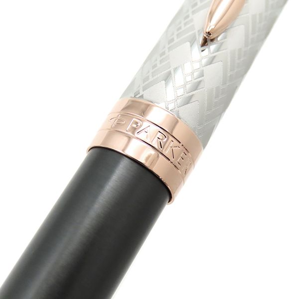 パーカー PARKER ボールペン ソネット メタル＆グレイPGT ステンレス GP 真鍮 ラッカー シルバーXピンクゴールドＸグレー 中字 黒インク 筆記 済み 2119791 ケース WWW_OPDRERGINERDOGAN_COM
