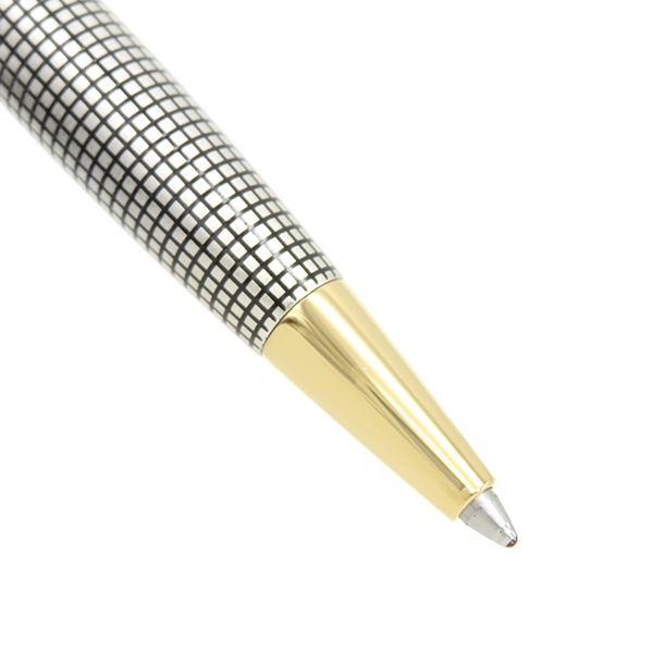パーカー PARKER ボールペン ソネット シズレGT スターリングシルバー ステンレス GP シルバーXゴールド 中字 黒インク 筆記 済み AG925 1931492