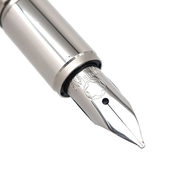 モンブラン Montblanc 万年筆 スターウォーカー メタル ラバーライン メタル ラバー K14 ペン先 ブラック×シルバー 中字 カートリッジ式 8854