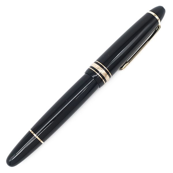 モンブラン Montblanc ボールペン マイスターシュテュック ルグラン ゴールドコーティング ローラーボール GP プレシャスレジン ブラック ゴールド インク切れ