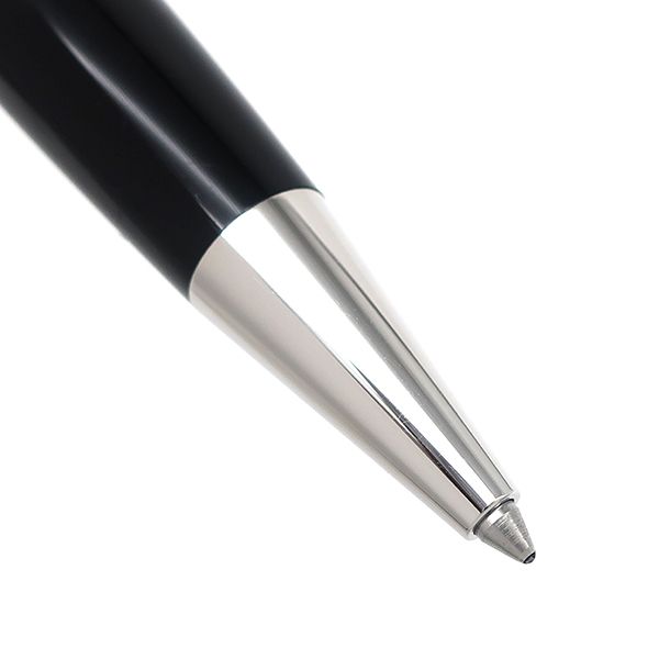 モンブラン Montblanc ボールペン マイスターシュテュック プラチナ クラシック メタル プレシャスレジン ブラック×シルバー 黒 筆記 済み 黒インク