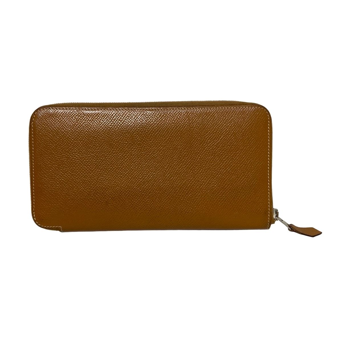 HERMES エルメス 長財布 アザップロングシルクイン ゴールド シルバー金具 ラウンドファスナー