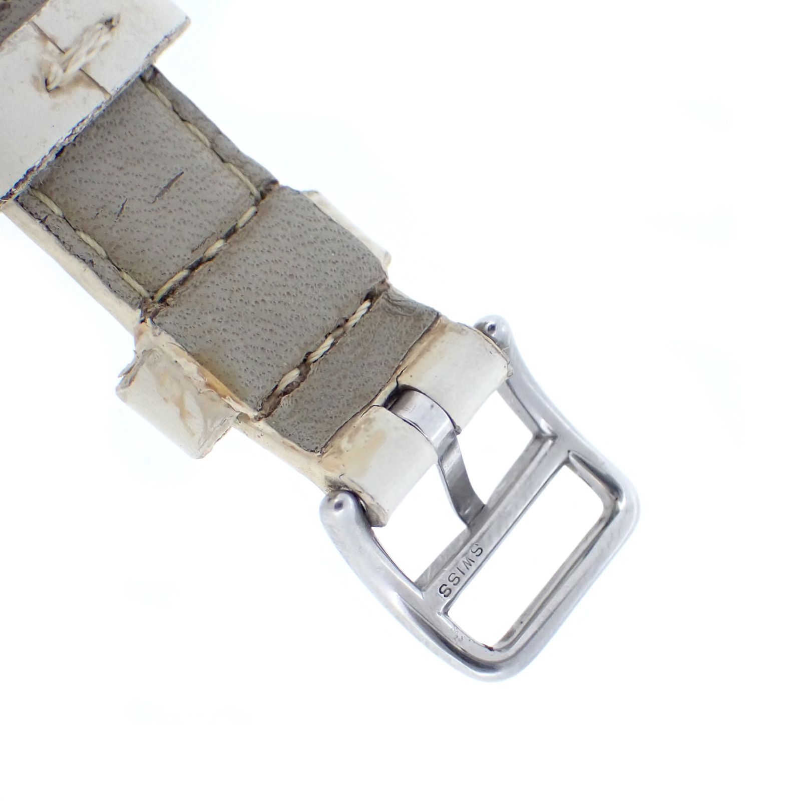 稼働 エルメス セリエ 純正ベルト　ホワイトレディース腕時計 オーストリッチ 稼働 エルメス セリエ 純正ベルト ホワイトレディース腕時計