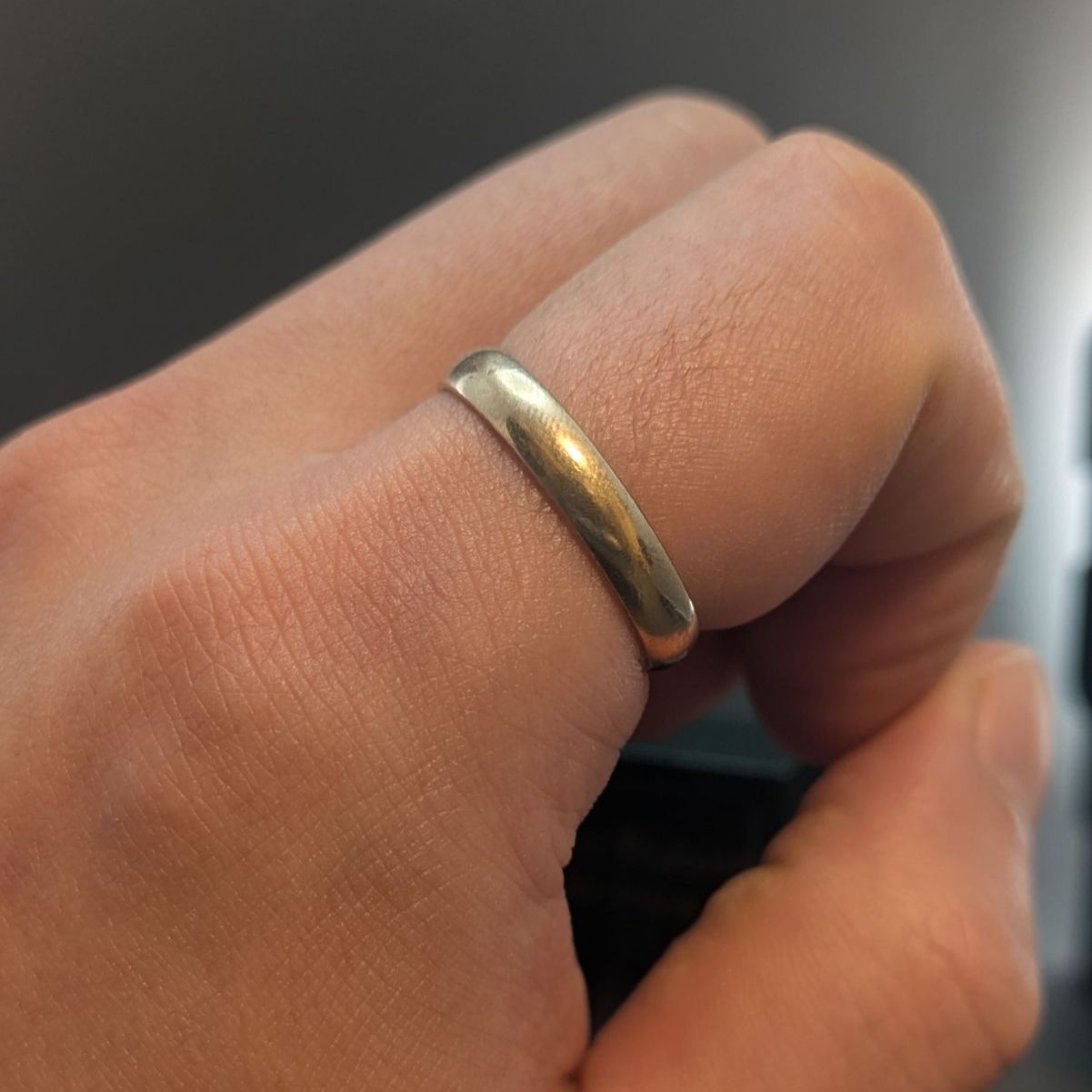 1 20 10 K GF ゴールドフィルド バンドリング 24 4号 3 8 g HM刻印 ヴィンテージ アメリカ製USA 10金張り