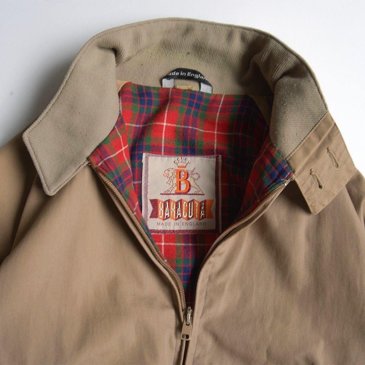 70's BARACUTA G9 ハリントンジャケット ベージュ ヴィンテージ 中古・古着通販】BARACUTA (バラクータ) G9ハリントンジャケット