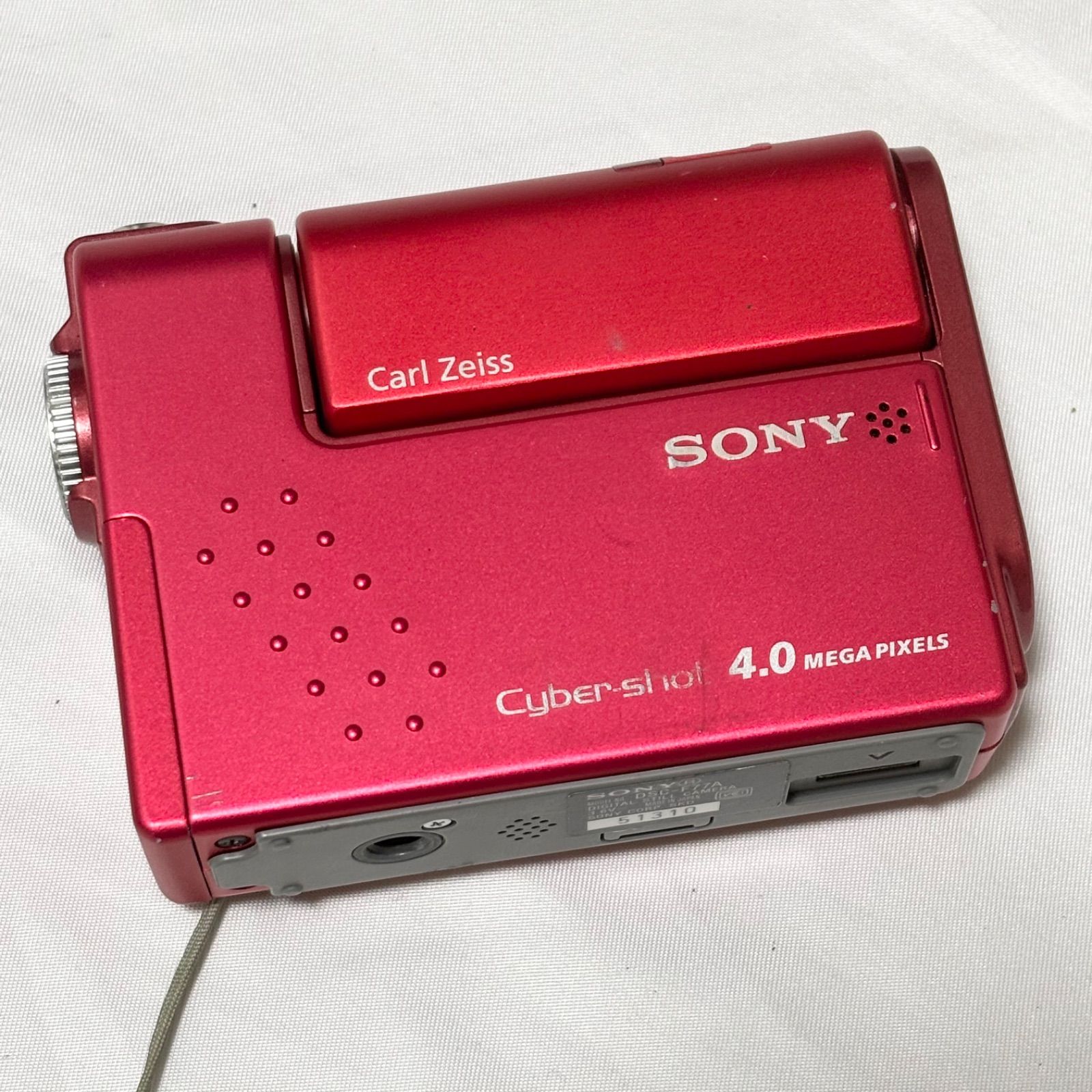 SONY ソニー Cyber-shot サイバーショット DSC-F77A レッド コンパクトビデオカメラ 撮影 写真 動作未 ジャンク品扱い 品