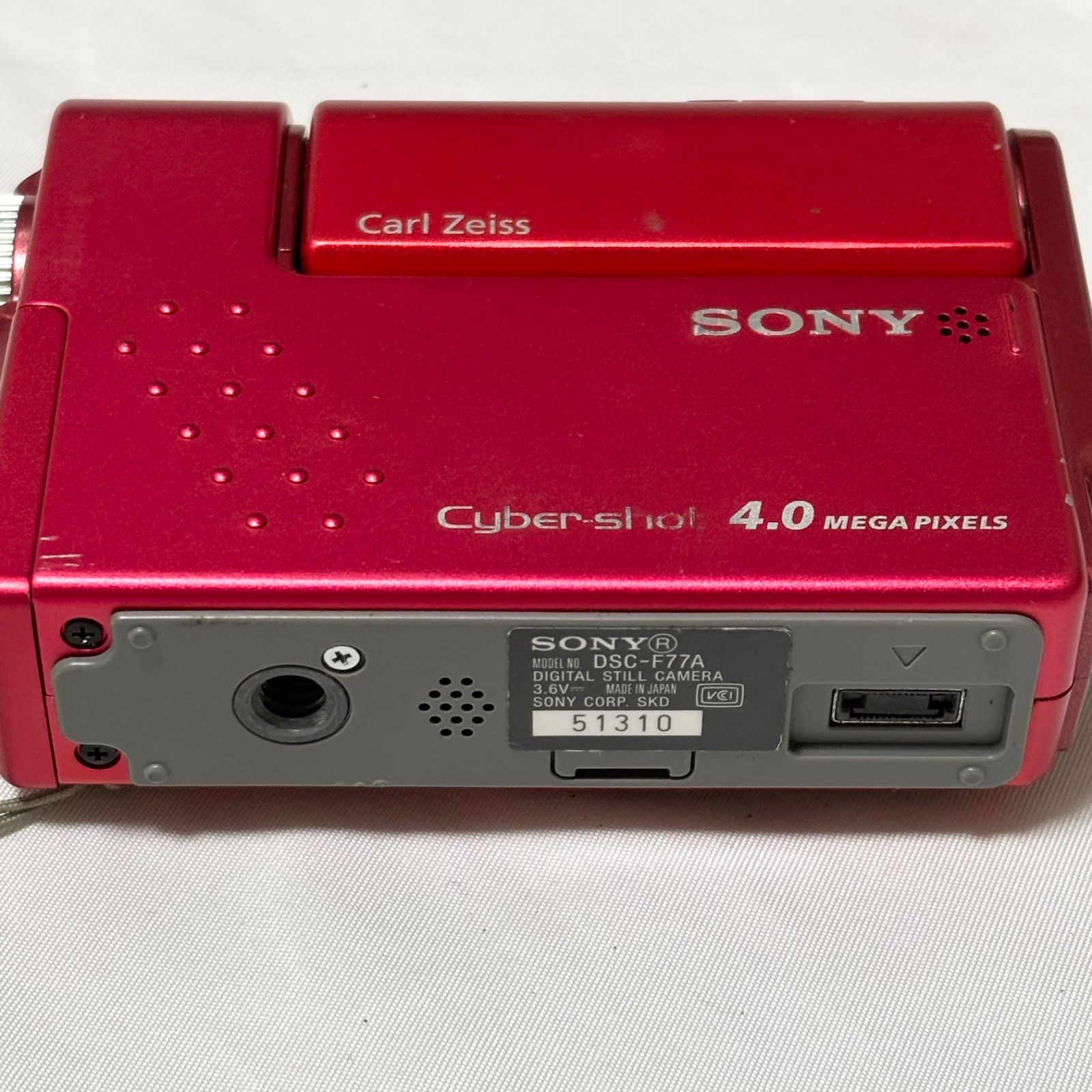 送料無料】SONY/ソニー/Cyber-shot/サイバーショット/DSC-F77A/レッド