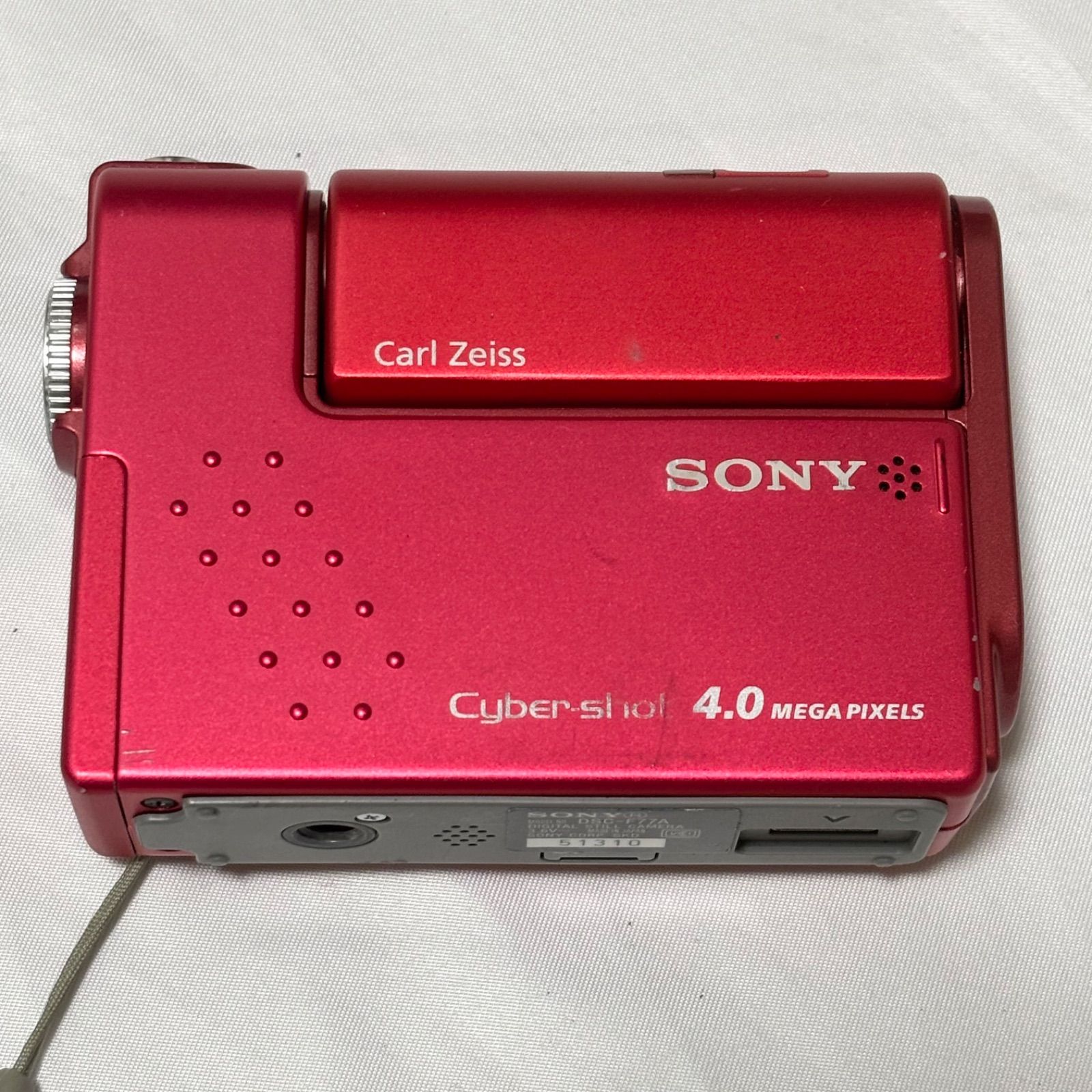 SONY ソニー Cyber-shot サイバーショット DSC-F77A レッド コンパクトビデオカメラ 撮影 写真 動作未 ジャンク品扱い 品