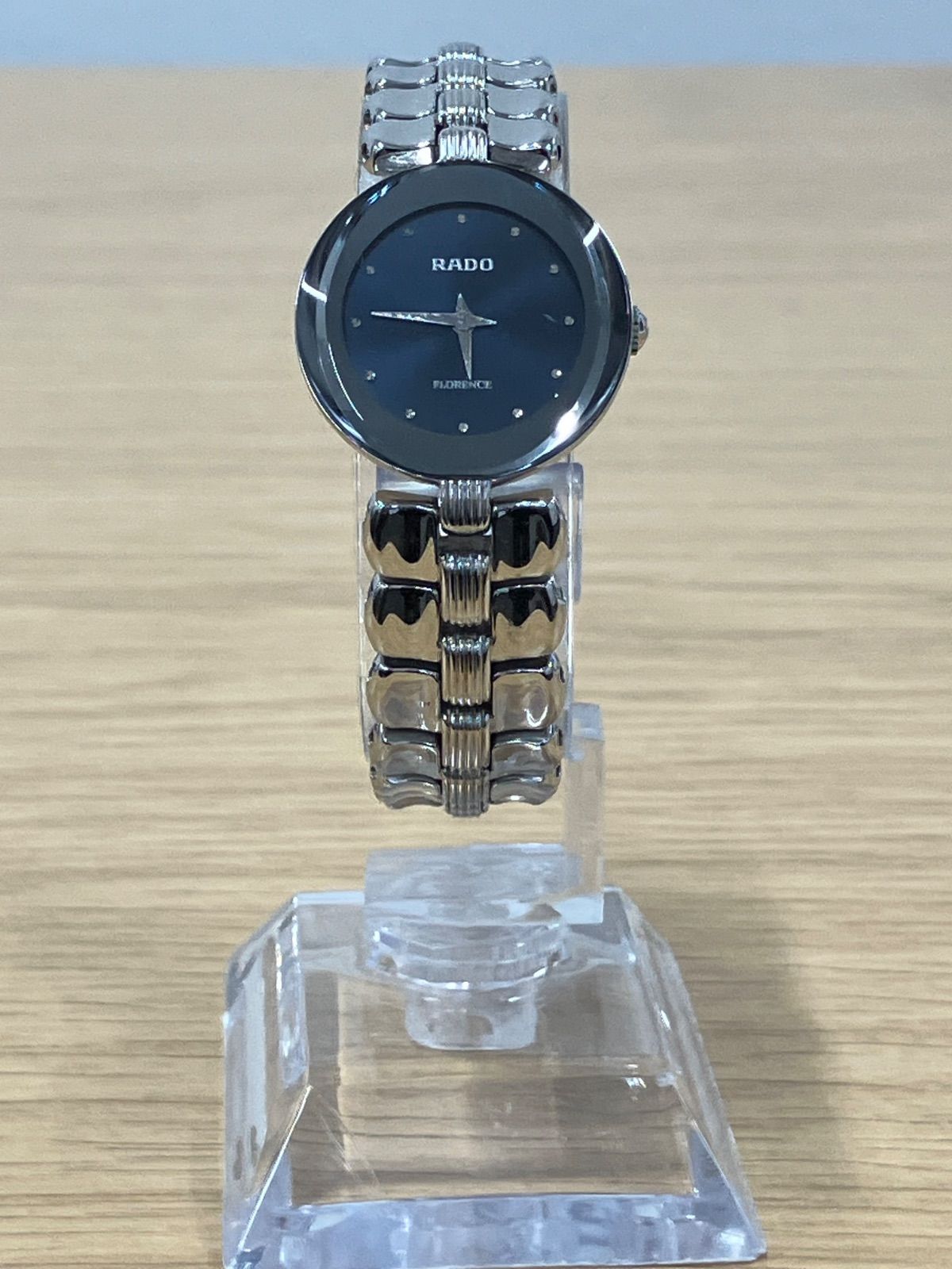 値下げ！RADO ラドー フローレンス シルバー ネイビー文字盤 腕時計