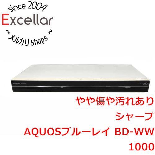bn 3 SHARP AQUOS ブルーレイディスクレコーダー BD-WW1000 ホワイト 本体いたみ リモコンなし