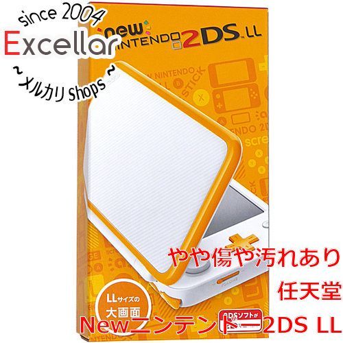bn 6 任天堂 Newニンテンドー2DS LL ホワイト×オレンジ 液晶画面いたみ 元箱あり