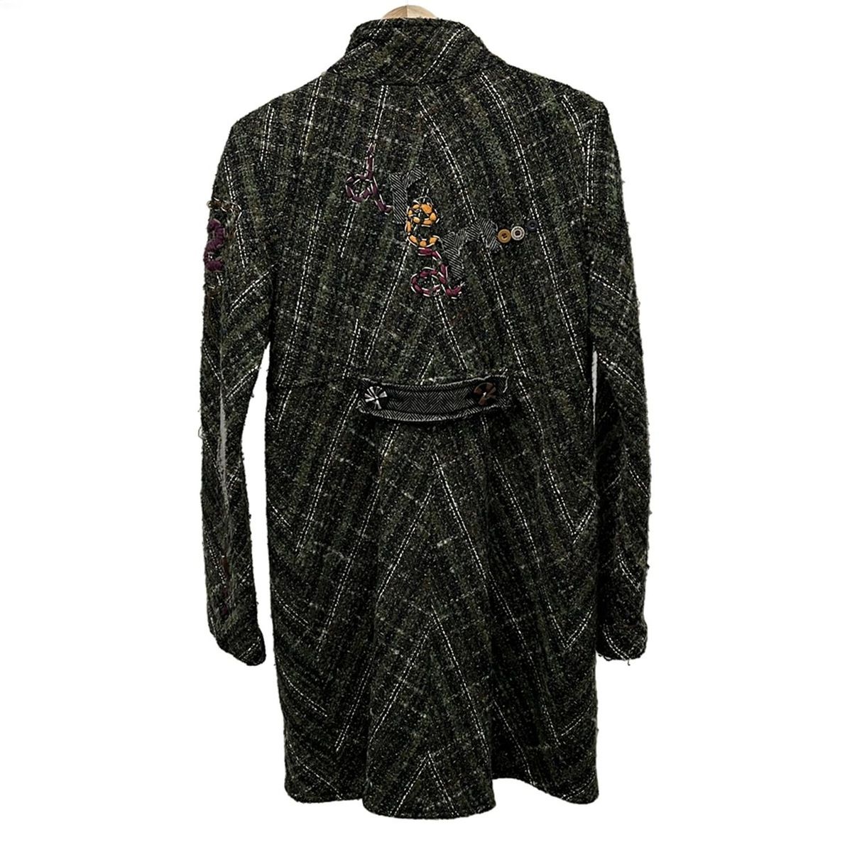 Desigual(デシグアル) コート サイズ40 XL レディース美品 - カーキ×黒