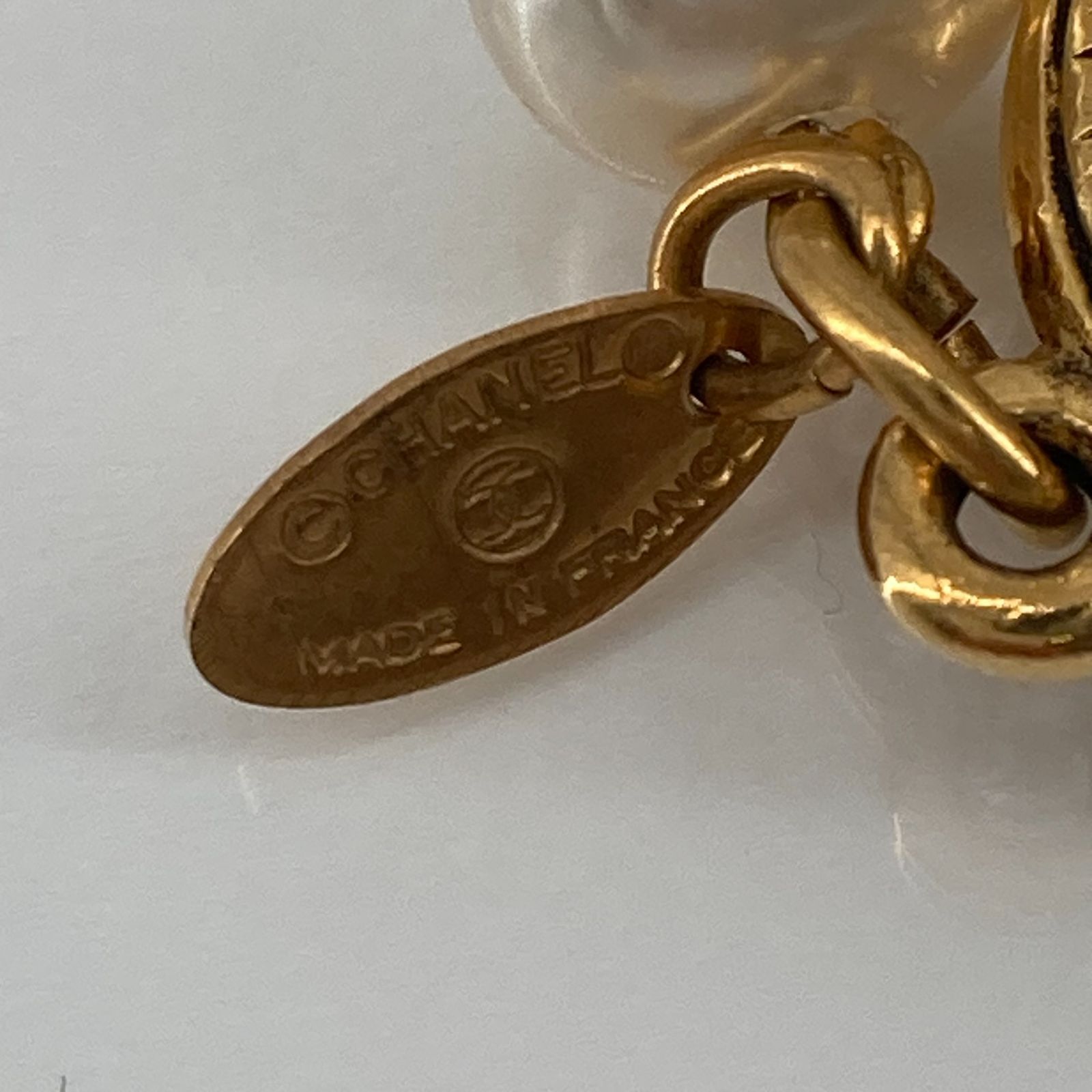 CHANEL（シャネル）ココマーク ヴィンテージ フェイクパールネックレス 