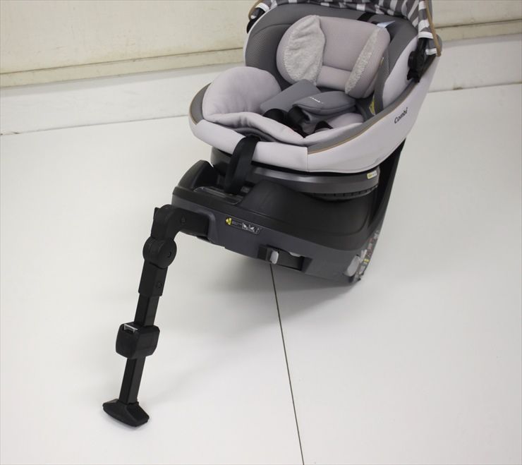 美品 クルムーヴ スマート ISOFIX エッグショック JL-540 グレー