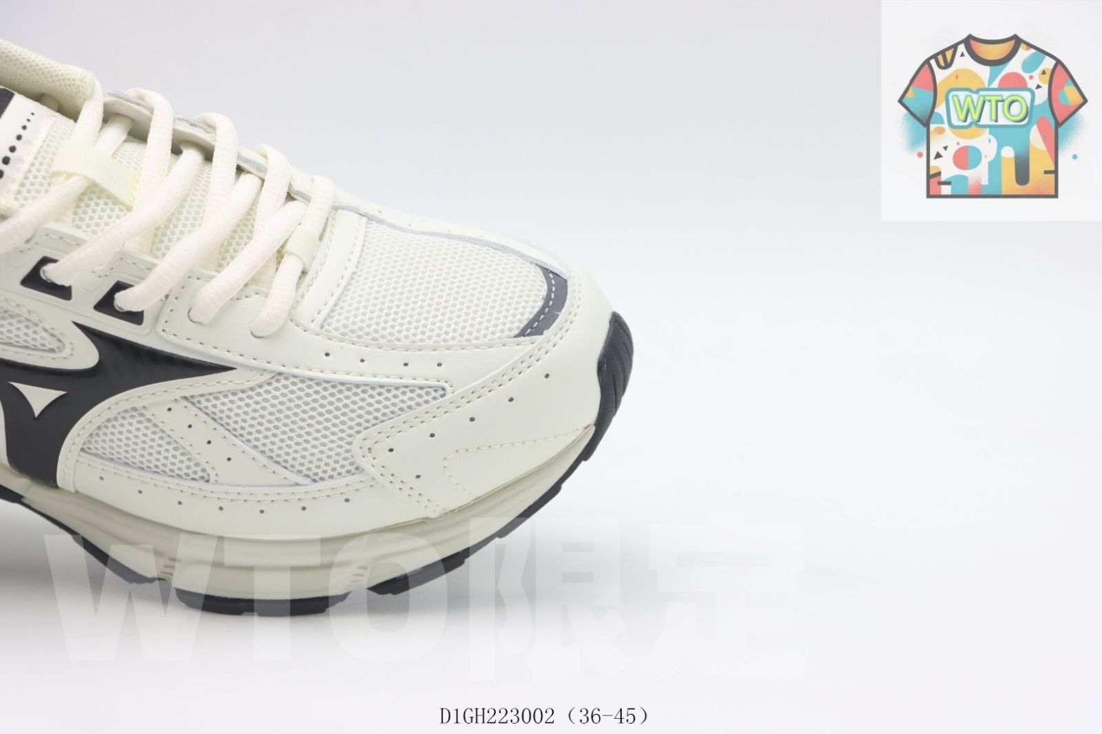 ミズノのランニングシューズ ホワイト＆ブラック