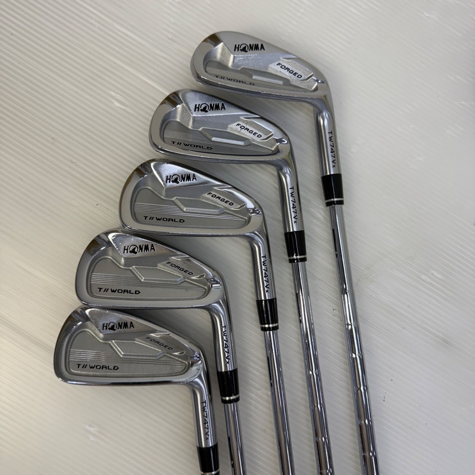 ホンマ アイアン TOUR WORLD FORGED 5 6 7 9 10 5本セット TW 747 Vx フレックス S 右利き メンズ ゴルフ ゴルフクラブ