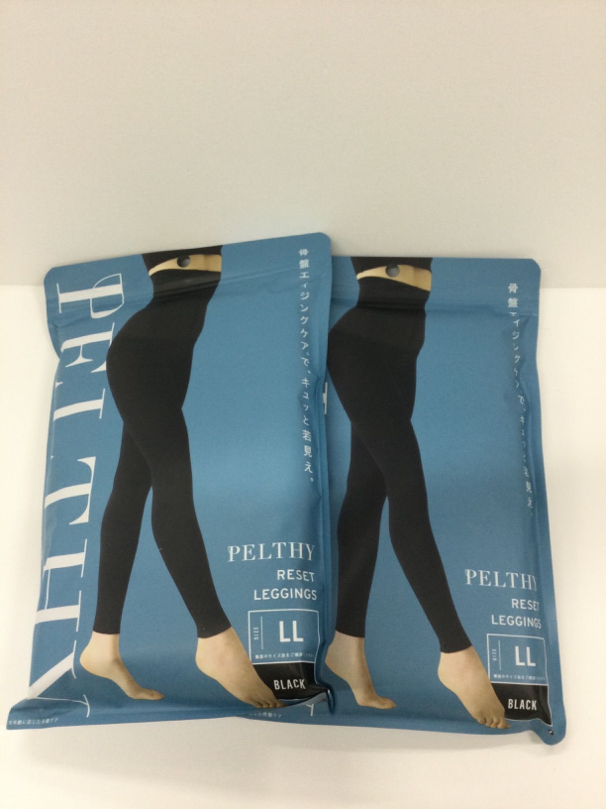 F1864 K PELTHY ペルシー リセットレギンス 〈サイズ LL〉 ブラック 計