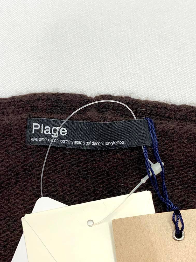  Plage プラージュ 16-080-922-5010-3-0 スーパーファインウールVネック プルオーバー sizeF 茶 レディース その他 トップス