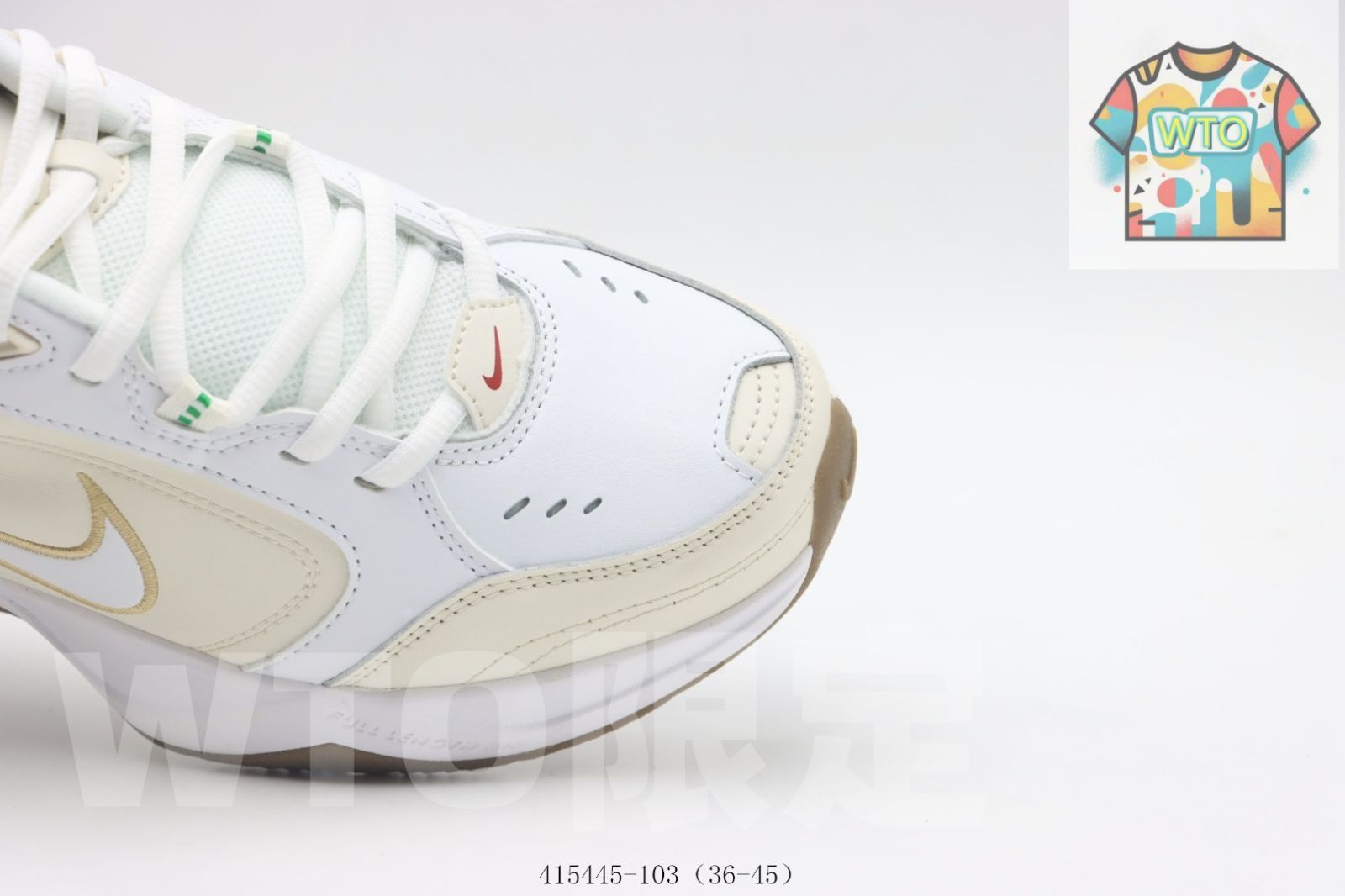  今日 ナイキ ランニングシューズ 米白緑 415445-103 Beige-Green -WTO輸入2 スニーカー キッズシューズ