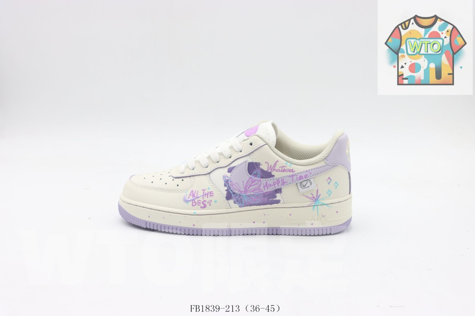 今日 ナイキ ボードシューズ 白紫バタフライ FB 1839 213 WTO輸入2