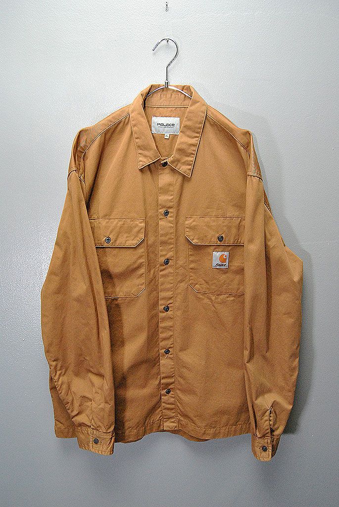 PALACE SKATEBOARDS × Carhartt Master Shirt パレス カーハート シャツ ブラウン XL